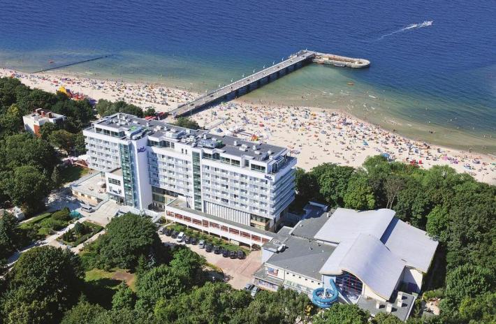 Sanatorium Baltyk - Zimmer mit Meerblick am Leuchtturm