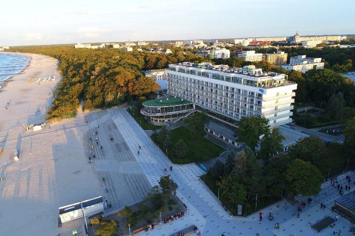 Sanatorium Baltyk - Zimmer mit Meerblick am Leuchtturm